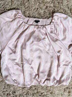 Silky Light Pink Women's Blouse - Ann Taylor